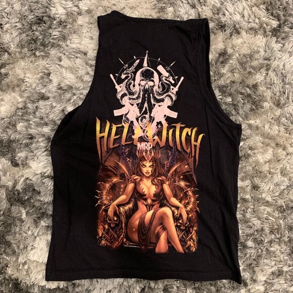 Hellwitch Thrash Black Metal Tank Top. SZ LG - Picture 4 of 4